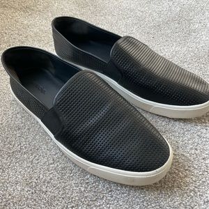 Vince Size Ten Blair Black Slip On Sneaker